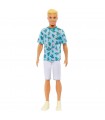 Ken Fashionistas - Capelli Biondi e T-Shirt Verde Fantasia
