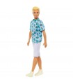 Ken Fashionistas - Capelli Biondi e T-Shirt Verde Fantasia