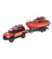 Majorette Grand Series Land Rover Barca Pompieri Luci e Suoni 34 cm