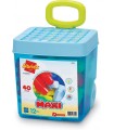 Abrick - Les Maxi Trolley Blu 40 Pezzi