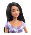 Barbie Fashionistas Bambola Alta Vestito Lilla