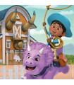 3 Puzzle da 49 Pezzi - Dino Ranch