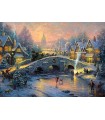 Puzzle da 1000 Pezzi - Thomas Kinkade: Villaggio Invernale