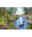 Puzzle da 1500 Pezzi Cigni Neri Andres Orpinas