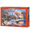 Puzzle da 500 Pezzi Cottage Invernale