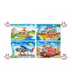 4 Puzzle in 1 - Viaggiando per il Mondo