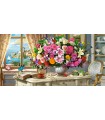 Puzzle da 4000 Pezzi - Fiori Estivi e Tazza di Tè