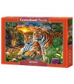 Puzzle da 2000 Pezzi - Famiglia di Tigri