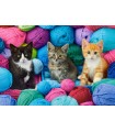 Puzzle da 1000 Pezzi Gattini nel Negozio di Filati
