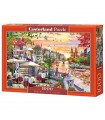 Puzzle da 1000 Pezzi Romantico Tramonto sulla Citta