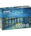 Puzzle 1000 pezzi Vincent Van Gogh Starry Night Over Rhone