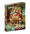 Puzzle da 1000 Pezzi - Flowers Still Life with Blue Tit