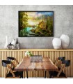 Puzzle da 1000 Pezzi - A Log Cabin on the River
