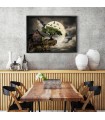 Puzzle da 1000 Pezzi - A Log Cabin on a Cliff