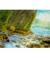 Puzzle 1000 pezzi A Log Cabin by the Rapids