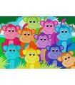 Puzzle 1000 pezzi Rainbow Monkeys